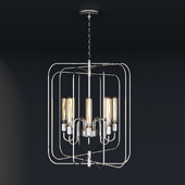 High Pendant Lamp in Polished Nickel Finish