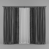 Black curtain 66