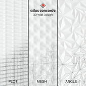 Atlas Concorde 3D Wall Design (plot, mash, angle)