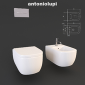 Toilet and bidet Komodo antonio lupi, Sink Segno and accessories sesamo Design Arkimera
