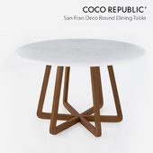 Coco Republic San Fran Deco Round Dining Table