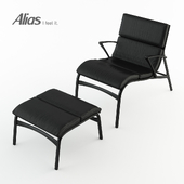 Кресло armframe soft 463 и подставка для ног feetframe soft 464 от Alias