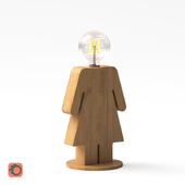 Table Lamp / WOODEN GIRL