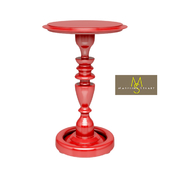 Reilly Pedestal Table - Red