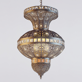 Chandelier and Sconce Oriental
