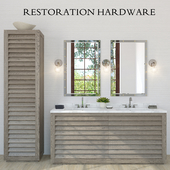 Restoration Hardware Grand Shutter vanity sink (2x)