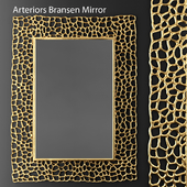 Arteriors Bransen Mirror, mirror, frame, luxury decor, gold, perforation, abstraction