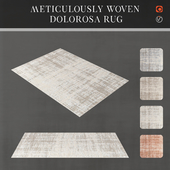 Meticulously Woven Dolorosa Rug | light grey, ash grey, aqua blue, rust