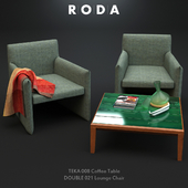 Roda Double Lounge and Teka Coffee Table