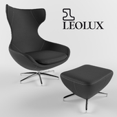 LEOLUX CARUZZO | Leather armchair
