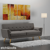 Etch &amp; Bolts Bonj Sofa, IKEA ALÄNG