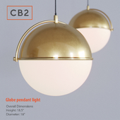CB2 - globe pendant light