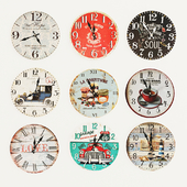 Set of decorative clock