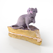 Mouse on the cake