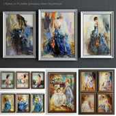 Collection of paintings by Anna Razumovskaya (set 2)