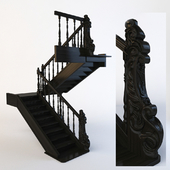 Classic Wooden Staircase