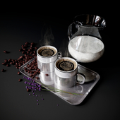 Coffee Set with milk