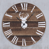 Deer Silhouette Wall Clock