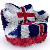 armchair British flag