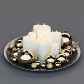 Decorative set of candles.