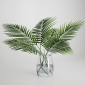Palm leaves in a vase