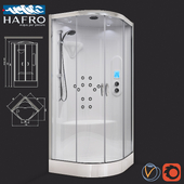 Shower cubicle with hydromassage Hafro New Bi-Size