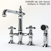 Kohler Artifacts Deck-mount bridge bar and kitchen sink faucets
