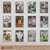 Famous photos in frames collection