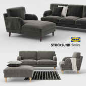 Ikea STOCKSUND sofa, chair, ottoman, chaise, sofa cover
