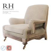 Restoration Hardware Deconstructed English Roll Arm Chair
