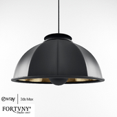 Fortuny Cupola Suspended Lamp Black and White