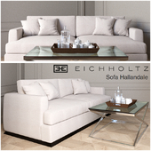 Sofa Hallandale, Coffee Table Criss Cross