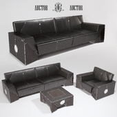 sofa armchair and coffee table ART Auctor