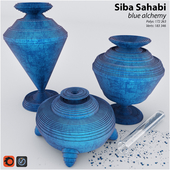 Siba Sahabi "blue alchemy" decor set
