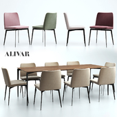 ALIVAR / Flexa Chair and Liuto table