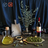 Wine &amp; Olive Set