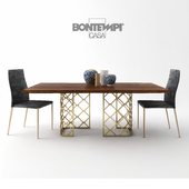 Chairs and a table Bontempi Majesty & Tai