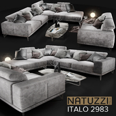 Диван NATUZZI Italo 2983 grey