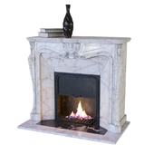Classic fireplace with decor