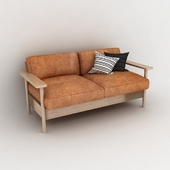 JP_Wood_leather_sofa