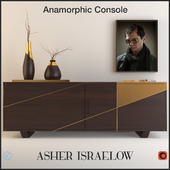 Anamorphic console by Asher Israelow + Decor