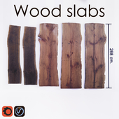 Wood slabs tables