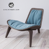 Chair by Hans J Wegner for Carl Hansen Son