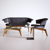 Diana B-side table &amp; sofa set.