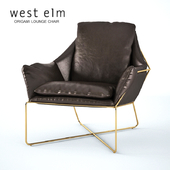West Elm - Origami Leather Lounge Chair