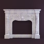 Portal marble fireplace
