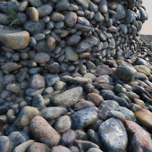Material river pebbles