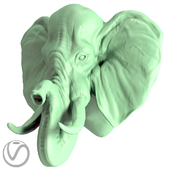 Plaster head elephant