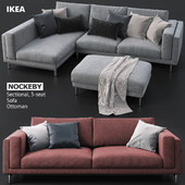 Sofas and ottoman IKEA NOCKEBY