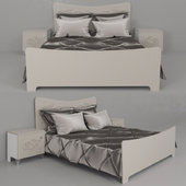 Bed and bedside table from Pinskdrev